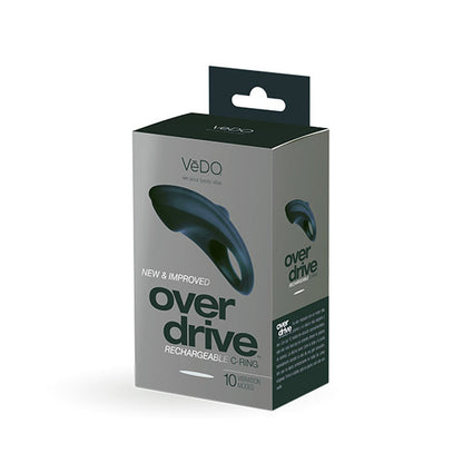 VeDO Overdrive Plus Rechargeable Cock Ring - Black - 10 Vibration Modes
