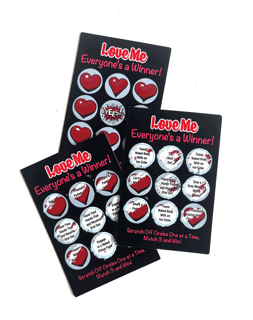 Love Me Lotto 12 Winning Scratch-Off Tickets – Passion Game