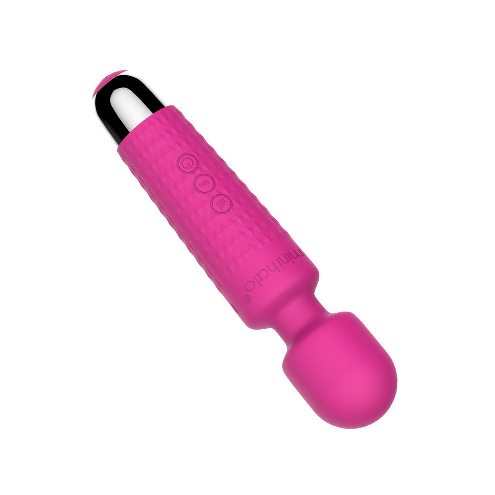 Viben Mini Halo Pink Wand Massager with 20 Vibration Patterns and 8 Speed Strengths