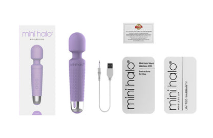 Viben Mini Halo Lilac Wand Massager – Rechargeable, Multi-Speed, Waterproof