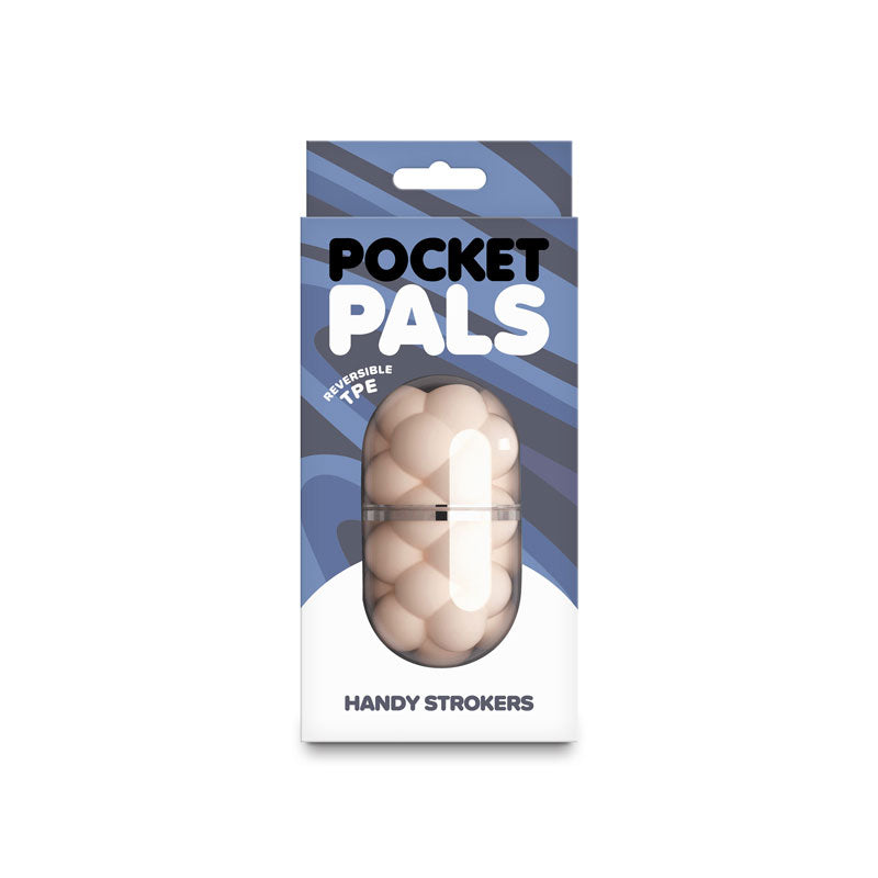 nsnovelties Pocket Pals Bubbles White - Reversible TPE Stroker