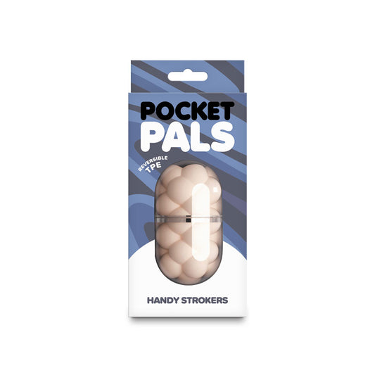 nsnovelties Pocket Pals Bubbles White - Reversible TPE Stroker