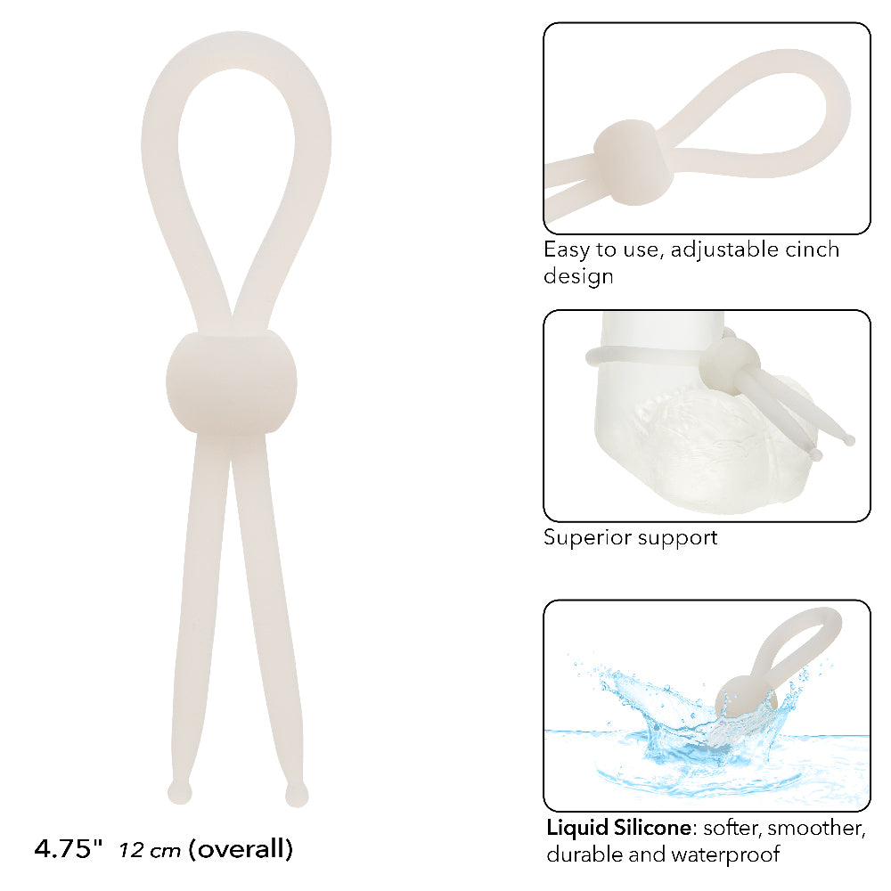 Alpha Liquid Silicone Lasso – Adjustable Comfort Enhancer – White