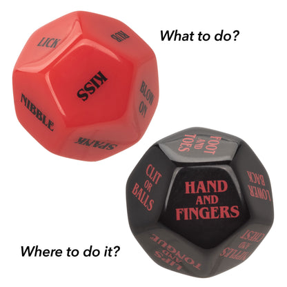 CalExotics Naughty Bits Roll Play Naughty Dice Set – Couples Game