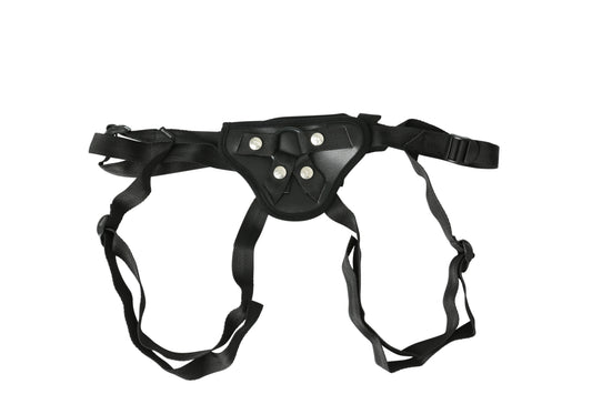 Sportsheets Entry Level Strap On Harness - Black with Adjustable Straps