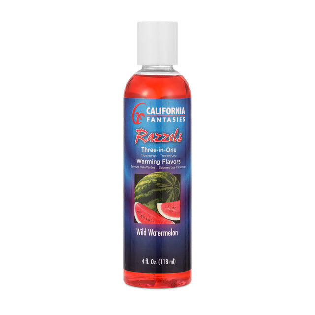 California Fantasies Razzels Warming Lubricant – Wild Watermelon – 4 Oz. Bottle