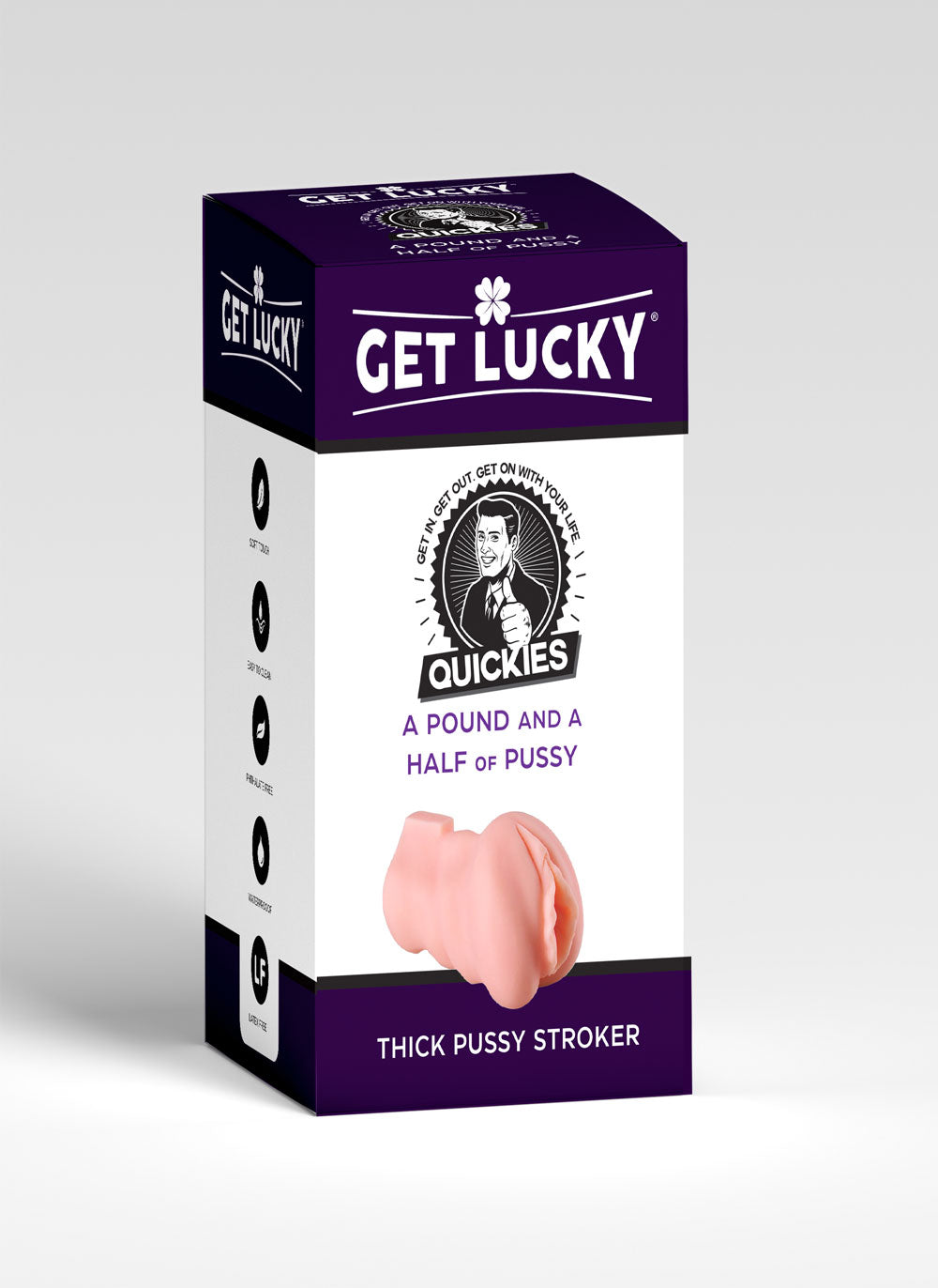 Viben Quickies Realistic Pussy Stroker with Ridged Inner Sleeve – Beige