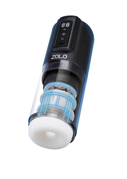 XGEN ZOLO Hawk Tuah Ultimate BJ Thrusting and Rotating Masturbator – White