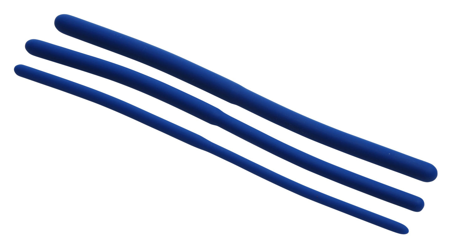 XR Brands Invasion Silicone Urethral Sound Trainer Set – Blue