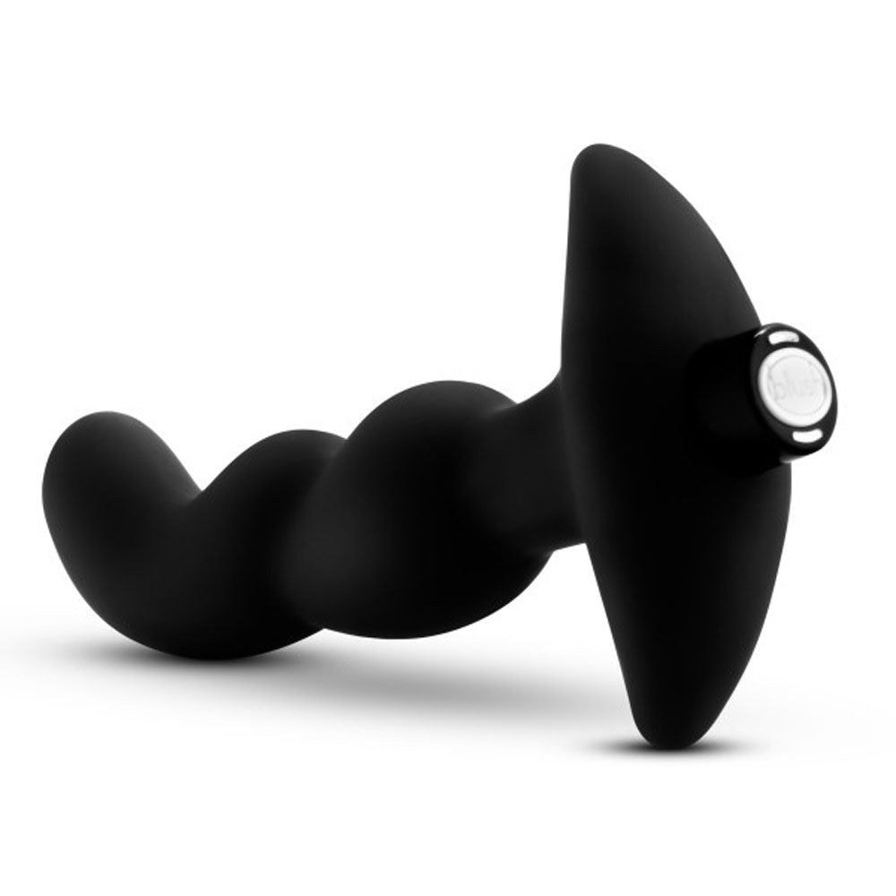 Anal Adventures Platinum Silicone Vibrating Prostate Massager 03 - Black