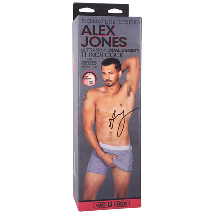 Doc Johnson Alex Jones 11-Inch Signature Cock with Removable Suction Cup - Caramel