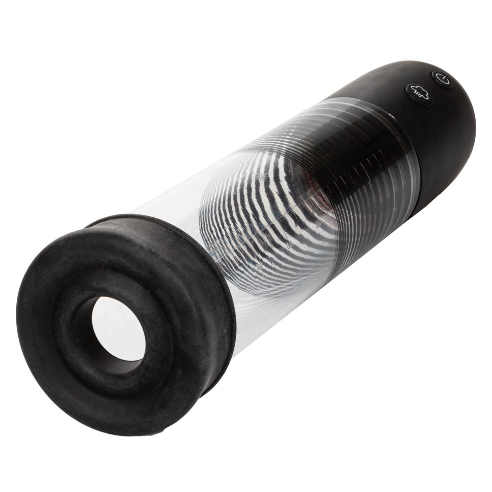 CalExotics Optimum Series Rechargeable EZ Pump Kit – Black – Suction Pump with Dual Silicone Ring