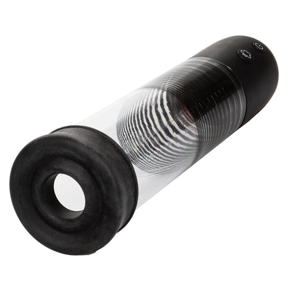 CalExotics Optimum Series Rechargeable EZ Pump Kit – Black – Suction Pump with Dual Silicone Ring