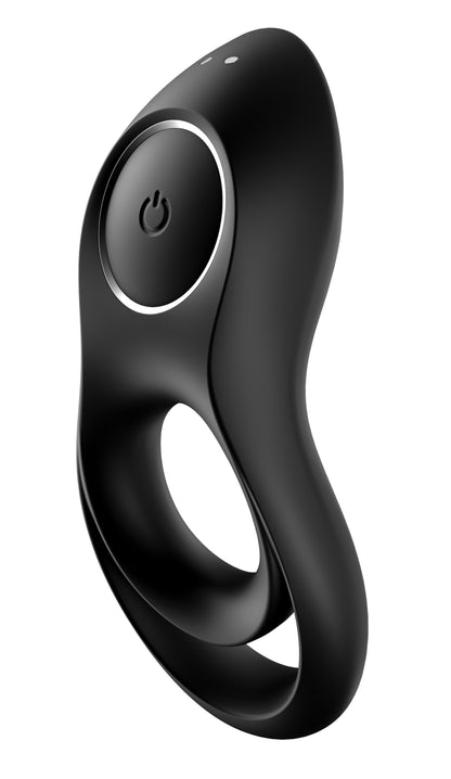 Satisfyer Legendary Duo Cock Ring with Clitoral Stimulator – Black