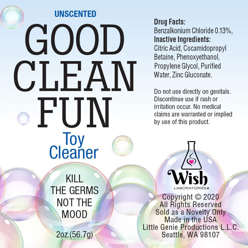 Good Clean Fun Toy Cleaner - Natural - 2 Fl Oz - Disinfectant for Personal Pleasure Toys