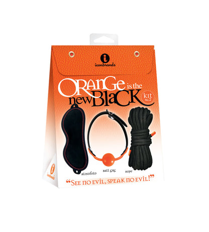 Icon Brands Orange Is the New Black See No Evil Speak No Evil Kit #2 – Black