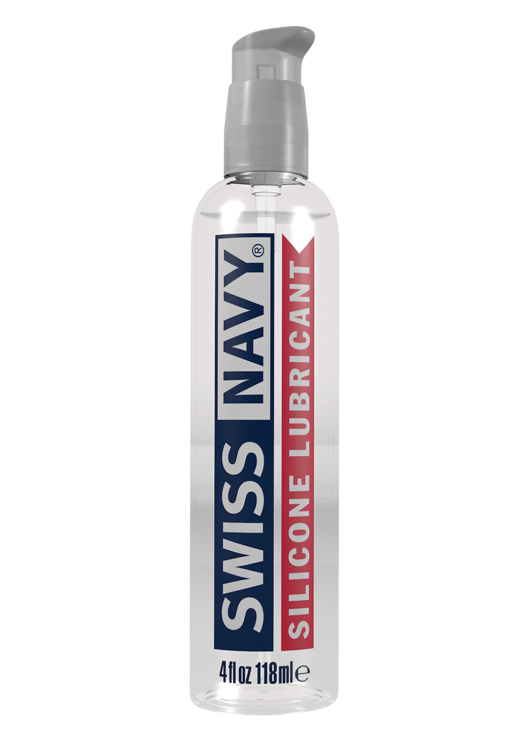 Swiss Navy Silicone Lubricant - Long-Lasting, 4 Fl. Oz. - Clear