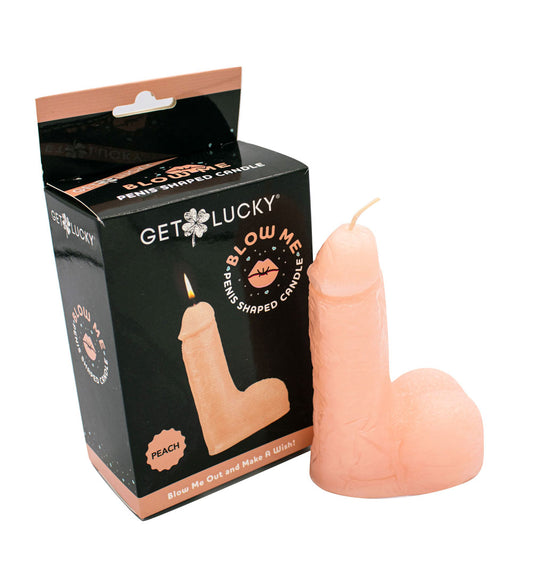 Viben Blow Me Penis Candle – Peach