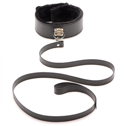 XR Brands Hook Up 10 Piece Plush Bondage Set - Black