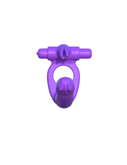 Pipedream Silicone Double Penetrator Rabbit – Purple – Dual-Bullet Vibrator