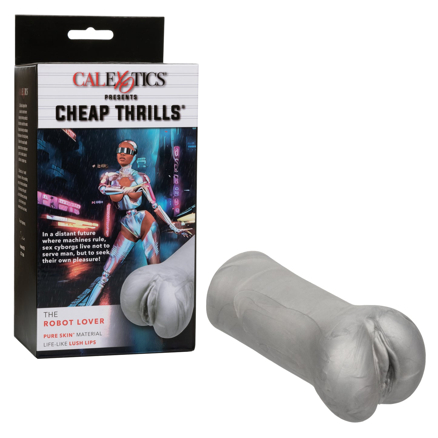 Cheap Thrills The Robot Lover Masturbator – Silver – Ultra-Soft with Superior Suction