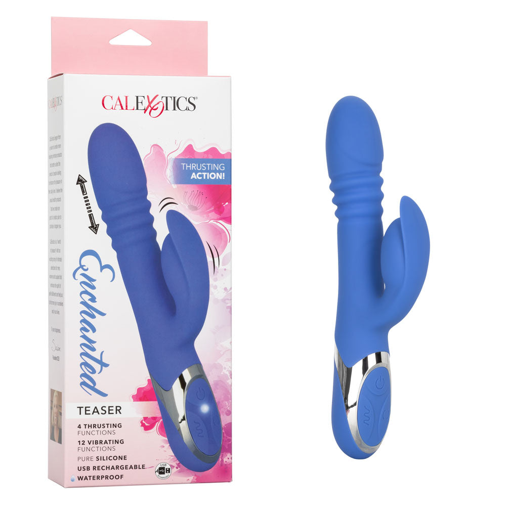CalExotics Enchanted Teaser Rechargeable Multi-Function Vibrator – Blue