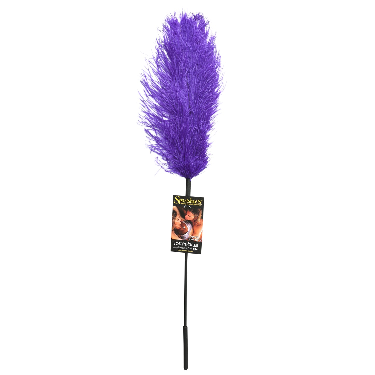 Sportsheets Ostrich Tickler - Purple Feather Teaser