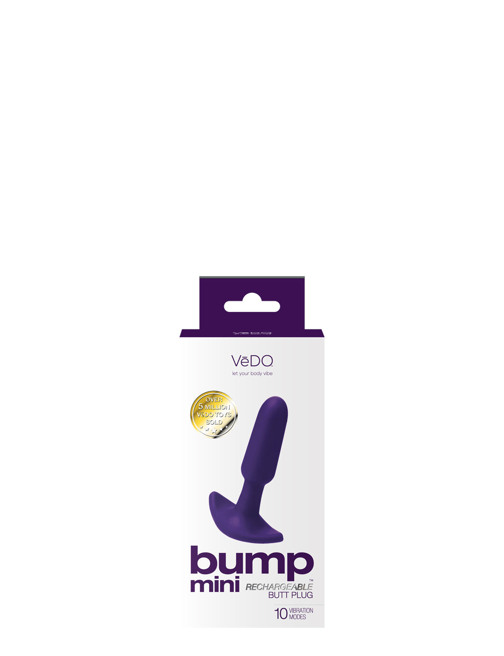 VeDO Bump Mini Rechargeable Phthalate-Free Anal Plug – Purple