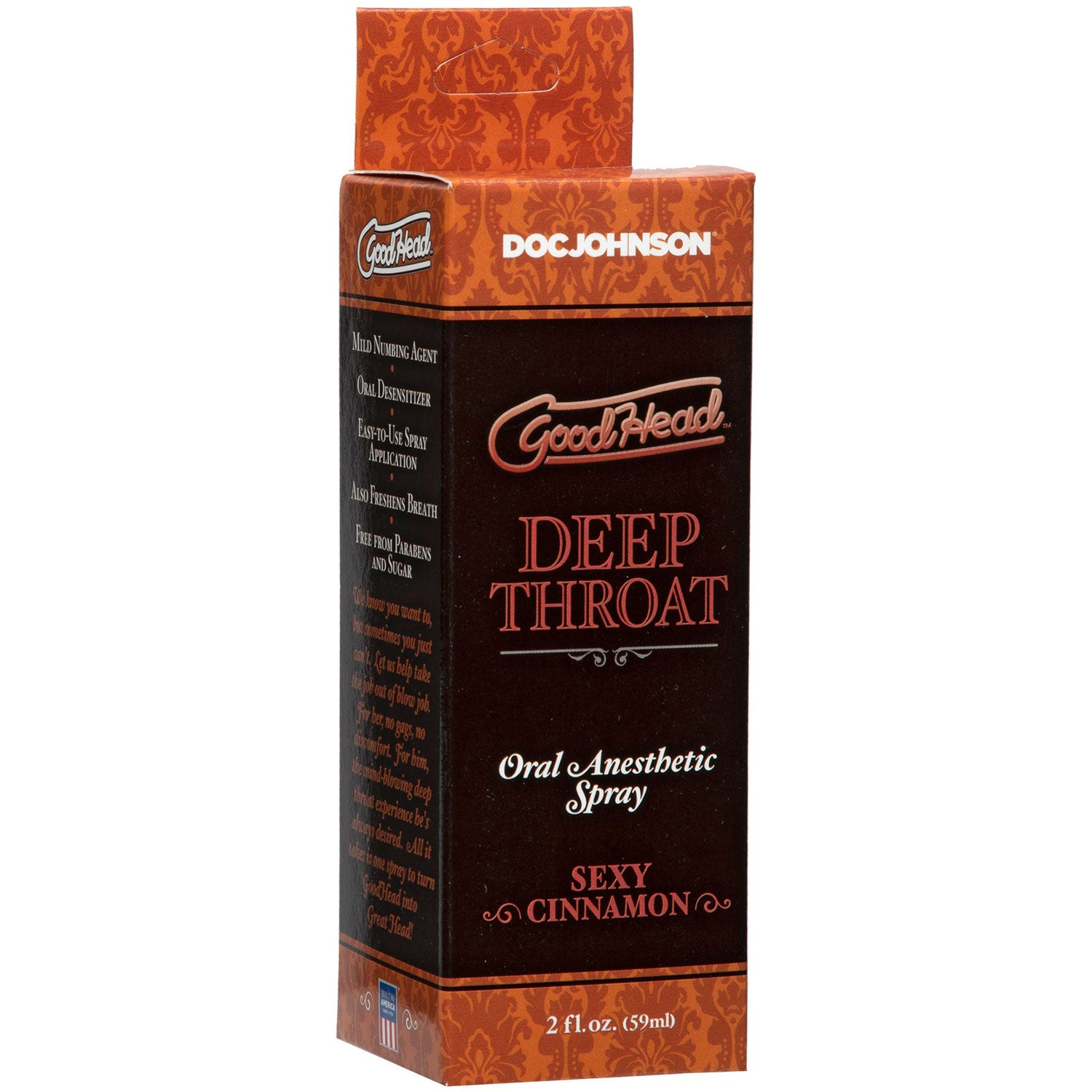 Doc Johnson Good Head Deep Throat Spray - Cinnamon Flavor