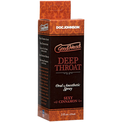 Doc Johnson Good Head Deep Throat Spray - Cinnamon Flavor