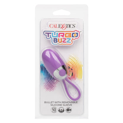 CalExotics Turbo Buzz Bullet Vibrator with Removable Silicone Sleeve – Purple