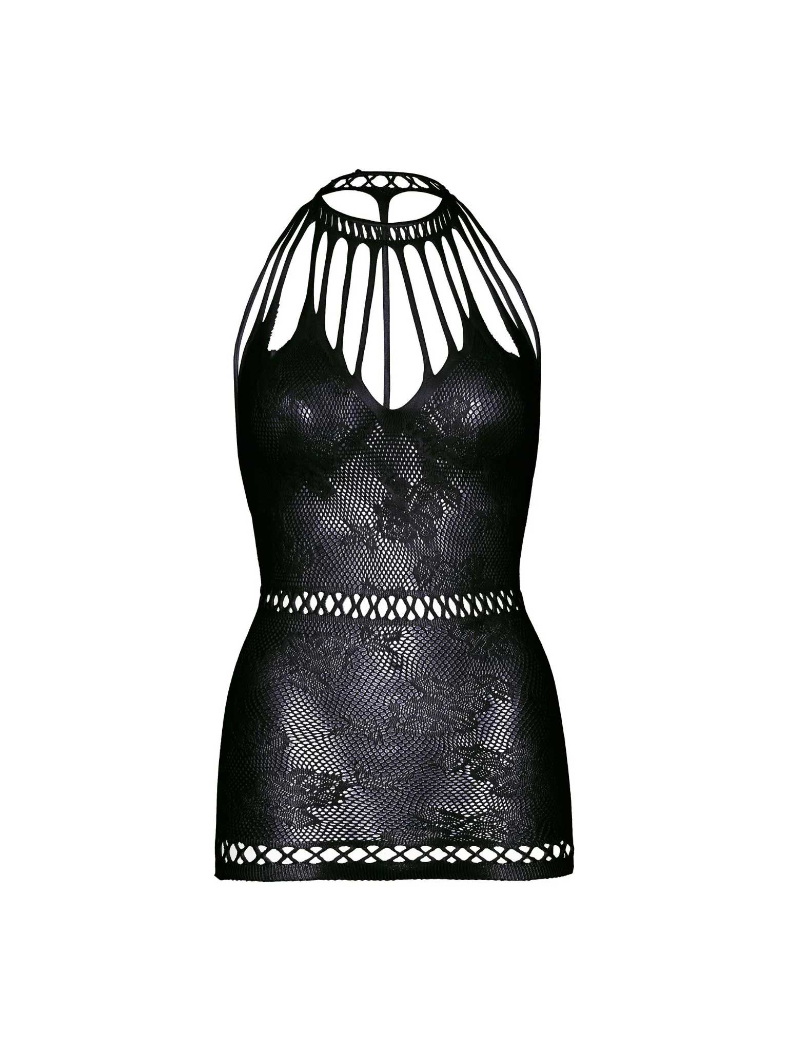 Leg Avenue Lasting Love Lace Mini Dress – Black – One Size
