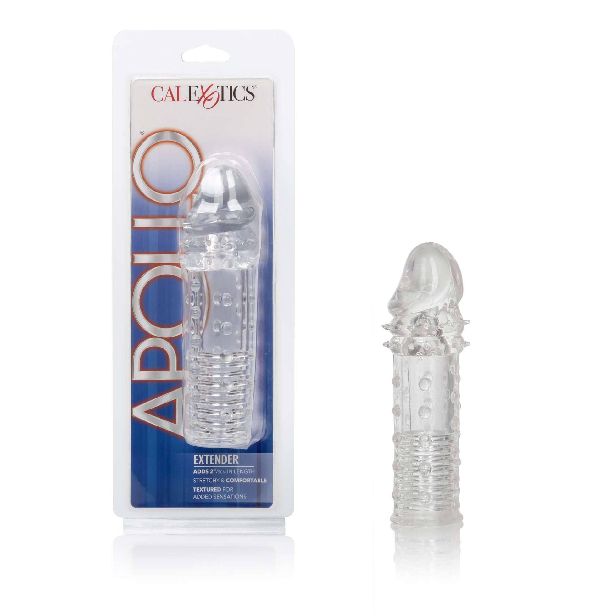 CalExotics Apollo Extender - Clear Stretchable Extender for Length and Girth Enhancement