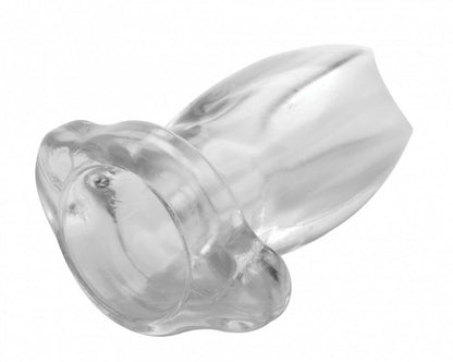XR Brands Peephole Clear Hollow Anal Plug – Small – Clear