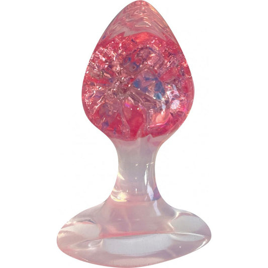Cotton Candy Joy Gems Ruby Butt Plug – Pink – Body-Safe Silicone