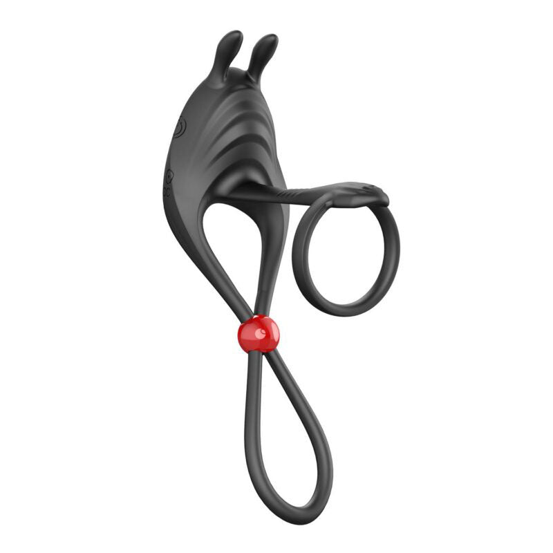 Nasstoys Cock Power Remote Control Cockring and Ball Cinch – Black