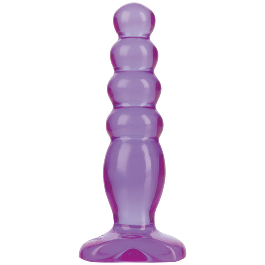 Doc Johnson Crystal Jellies Anal Delight - Graduated Anal Plug - Purple