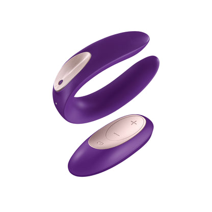 Satisfyer Double Plus Remote Vibrating Device – Purple