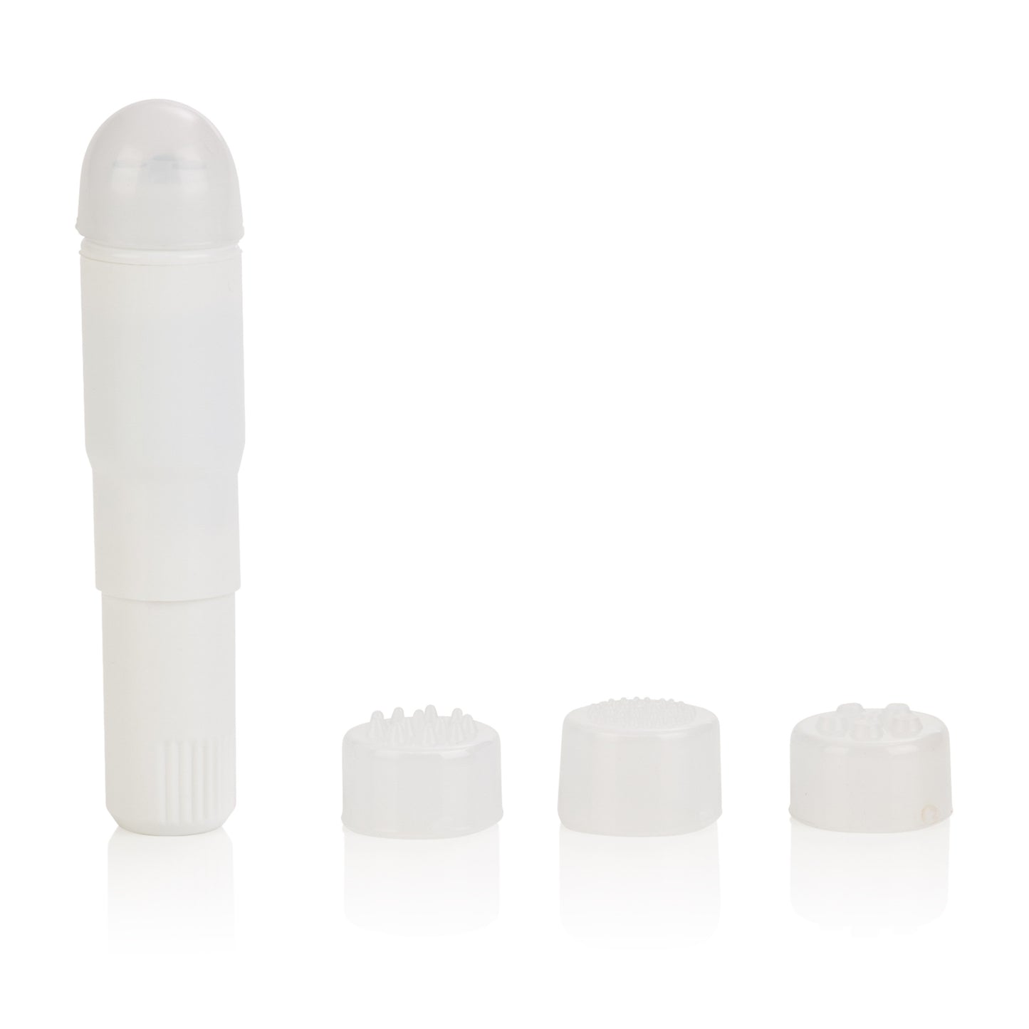 CalExotics Compact Waterproof Personal Travel Massager with 4 Tips – White