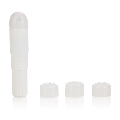 CalExotics Compact Waterproof Personal Travel Massager with 4 Tips – White
