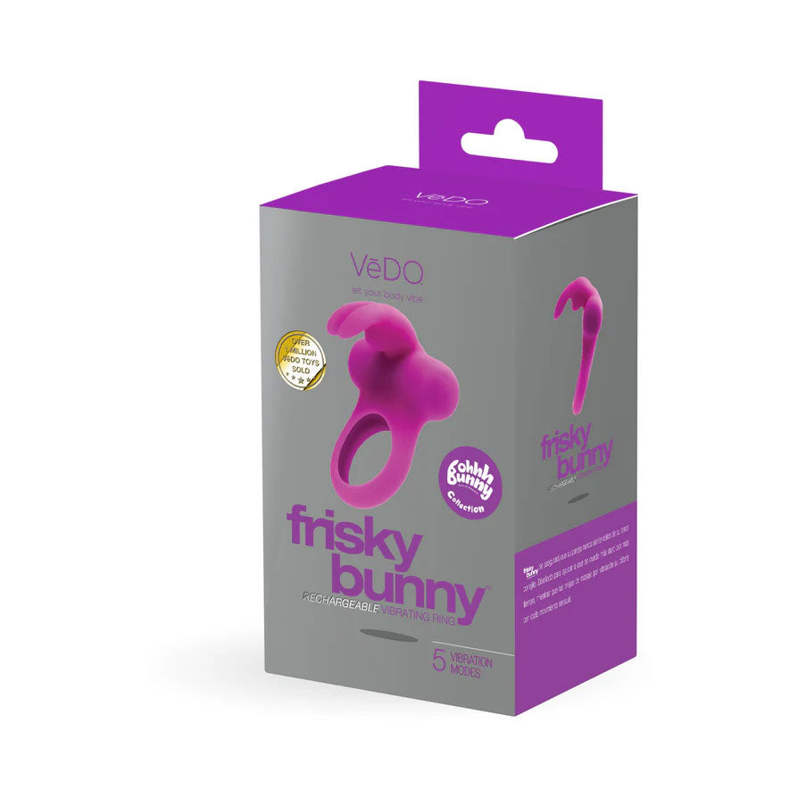 VeDO Frisky Bunny Vibrating Ring – Purple