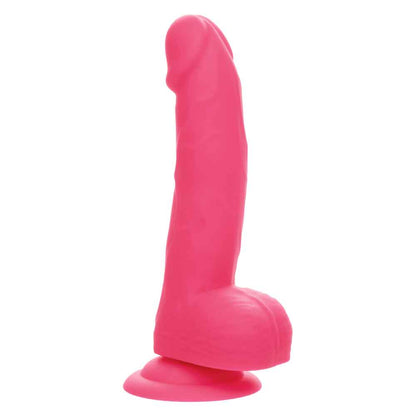 CalExotics Neon Silicone Studs 6 Inch - Pink - Waterproof with Suction Cup Base