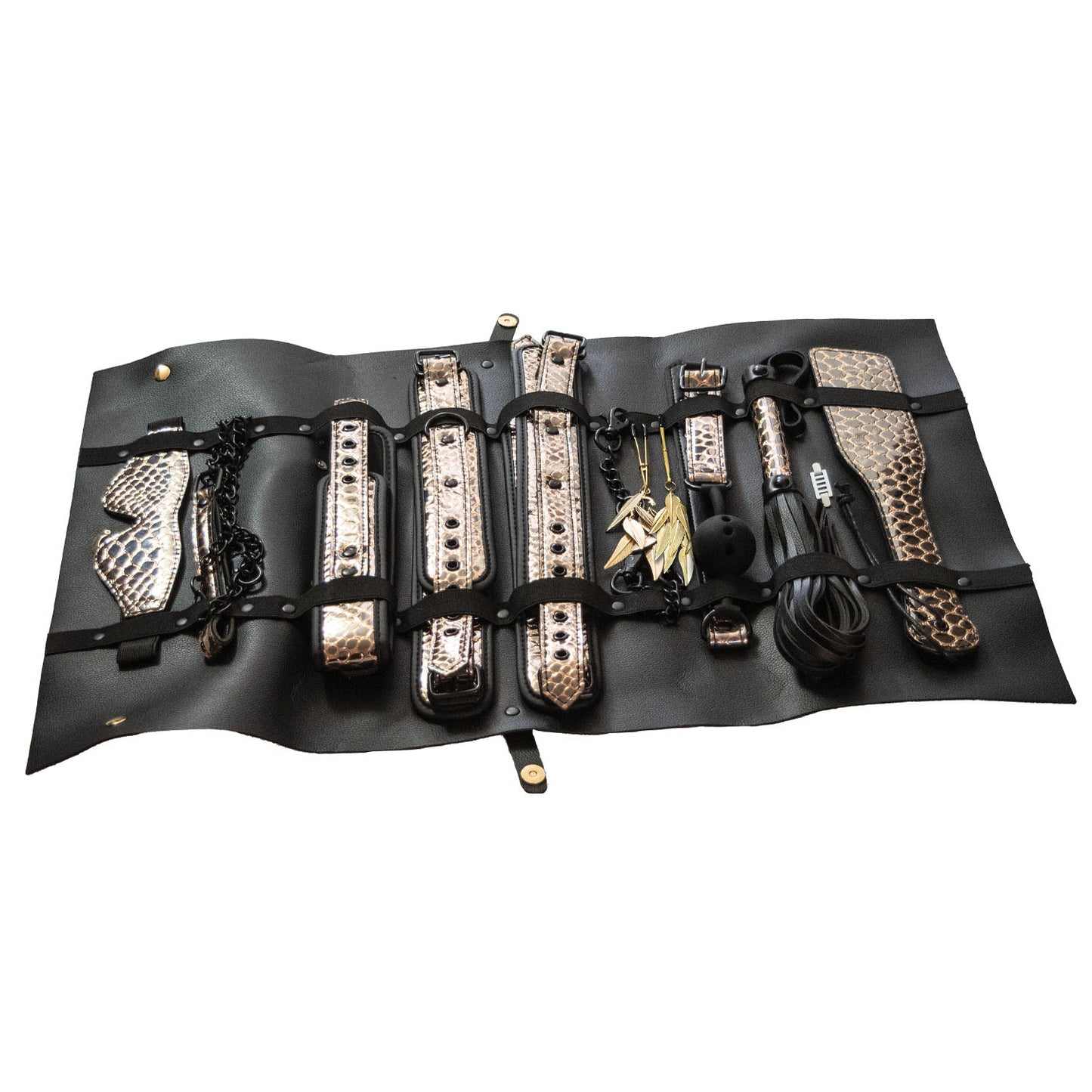 Nasstoys Traveler 10 Piece Restraint and Bondage Play Kit - Multi