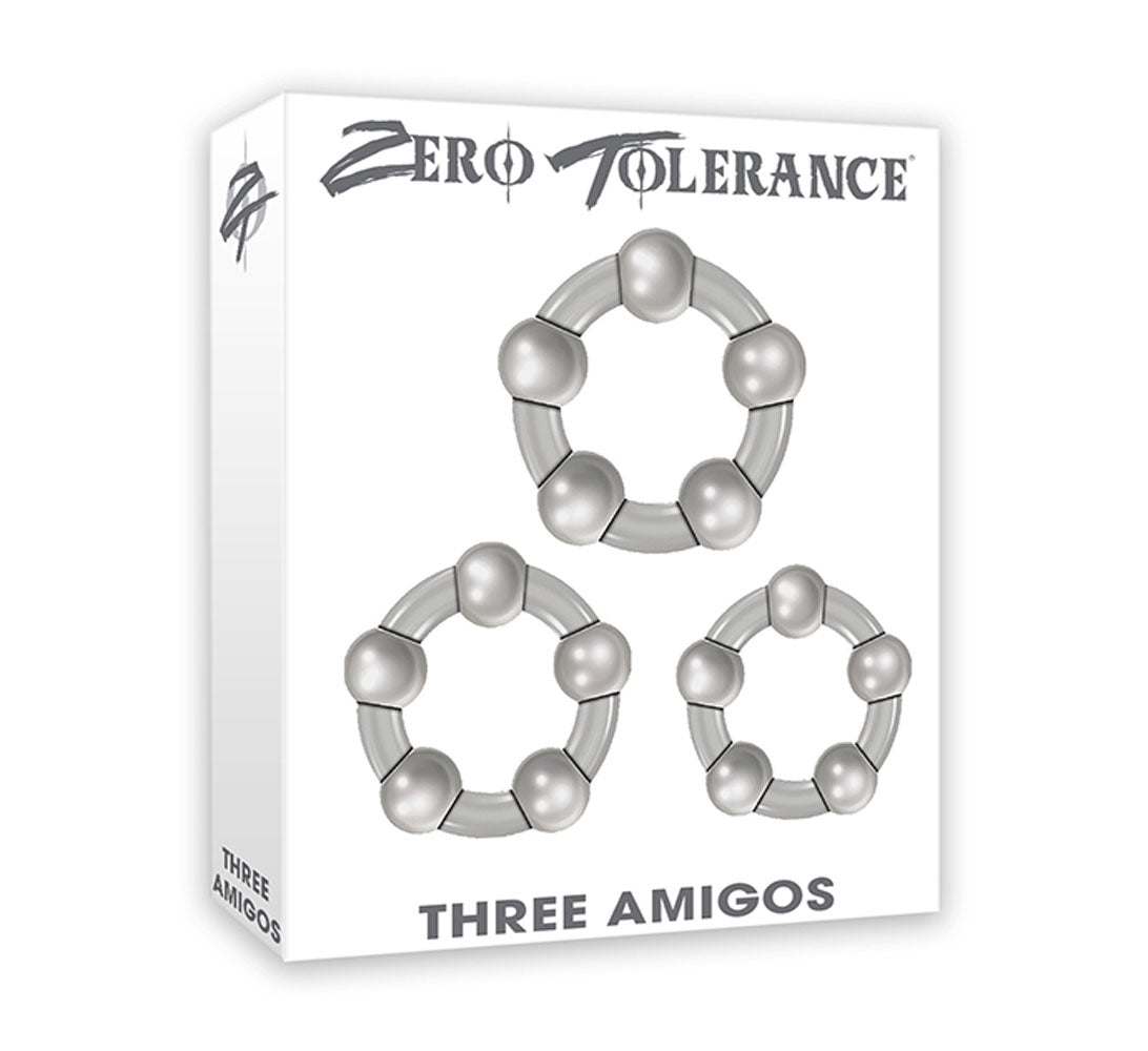 Three Amigos Set of Adjustable Rings for Enhanced Comfort – Clear