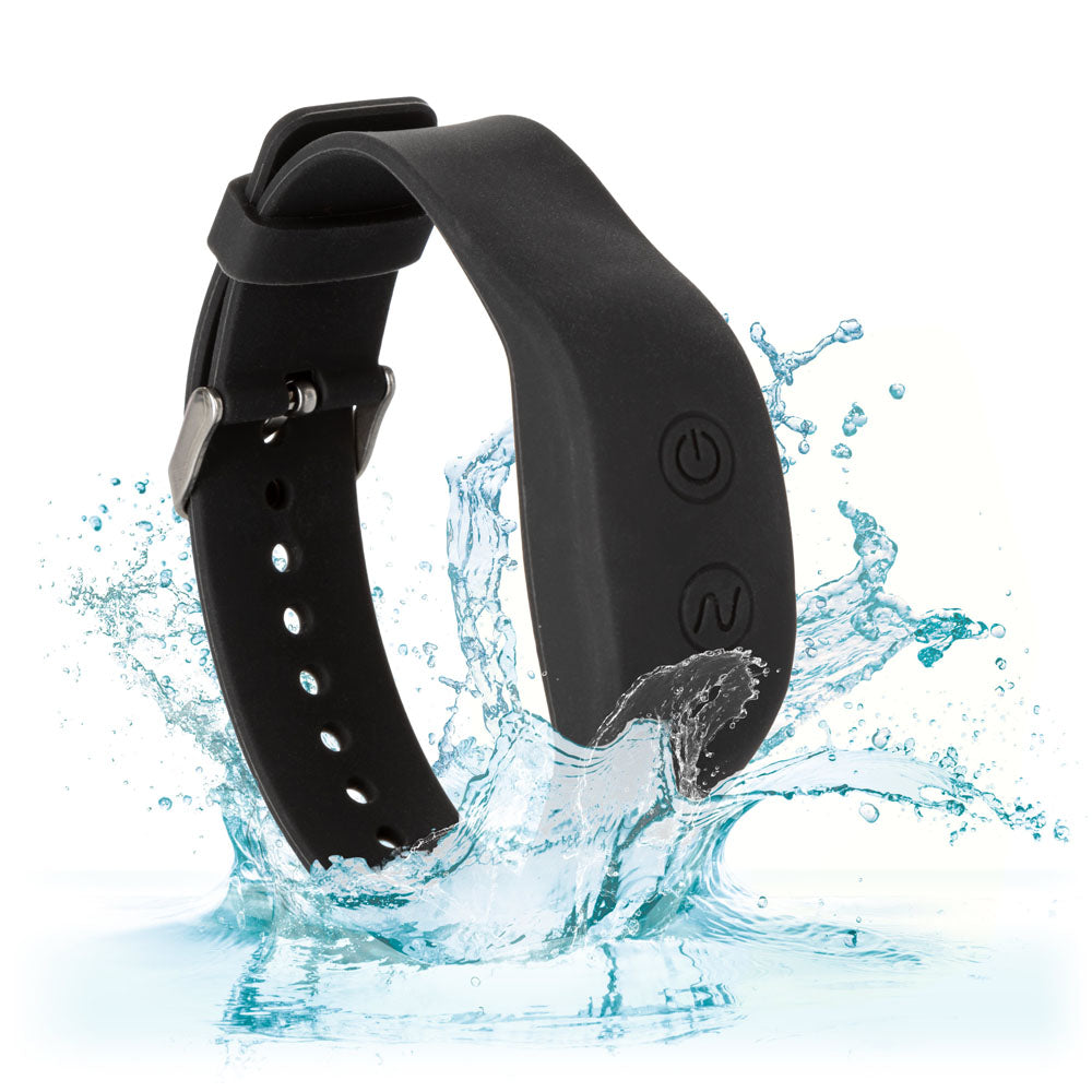 CalExotics XO Collection Wristband Remote Accessory – Black – 12 Vibrating Functions