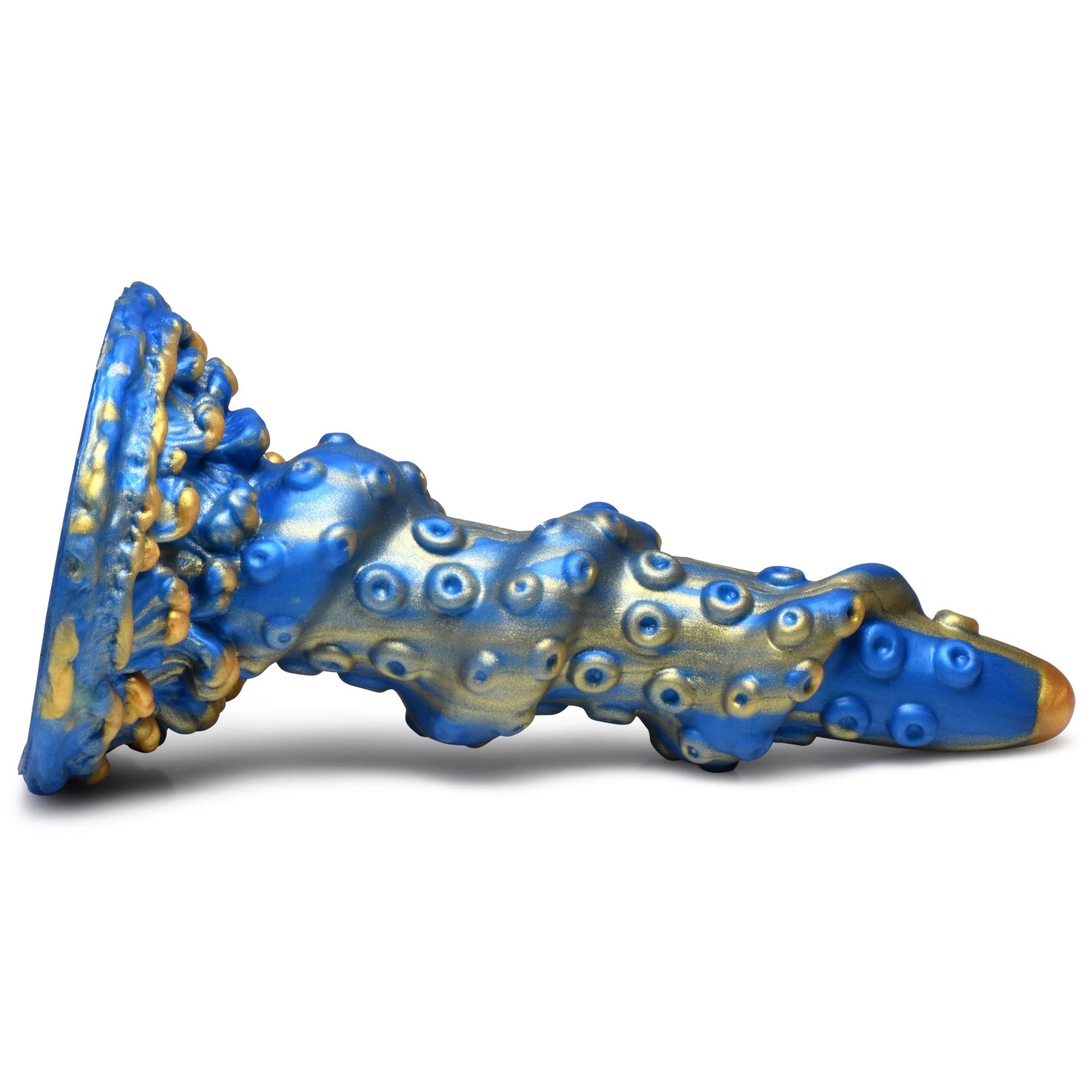 Lord Kraken Tentacled Silicone Dildo - Blue - Suction Cup Base - Body-Safe