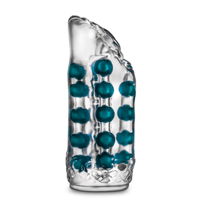Blush M for Men Super Stroker - Clear - Ribbed Canal with Pleasure Pearls