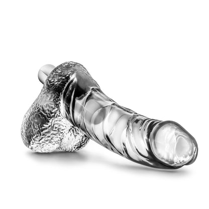 Naturally Yours Vibrating Ding Dong - Multi-Function Dildo - Clear