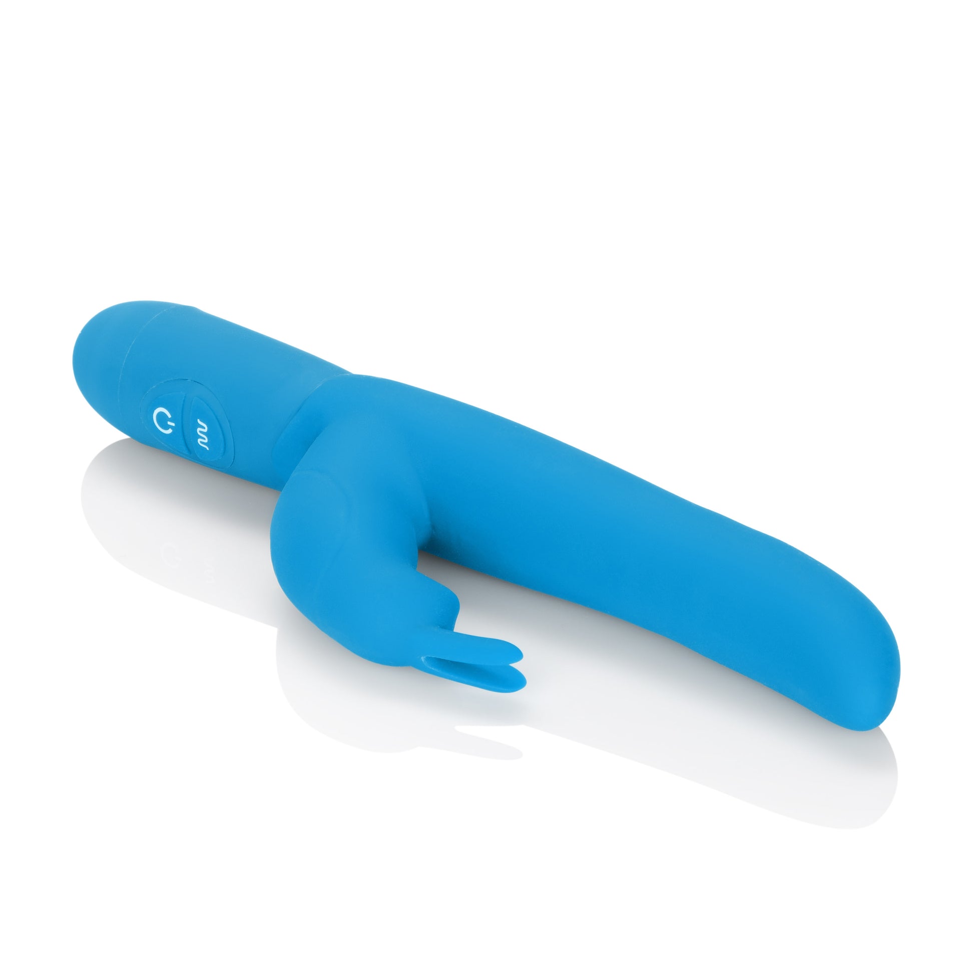 CalExotics Posh 10-Function Silicone Bounding Bunny – Blue