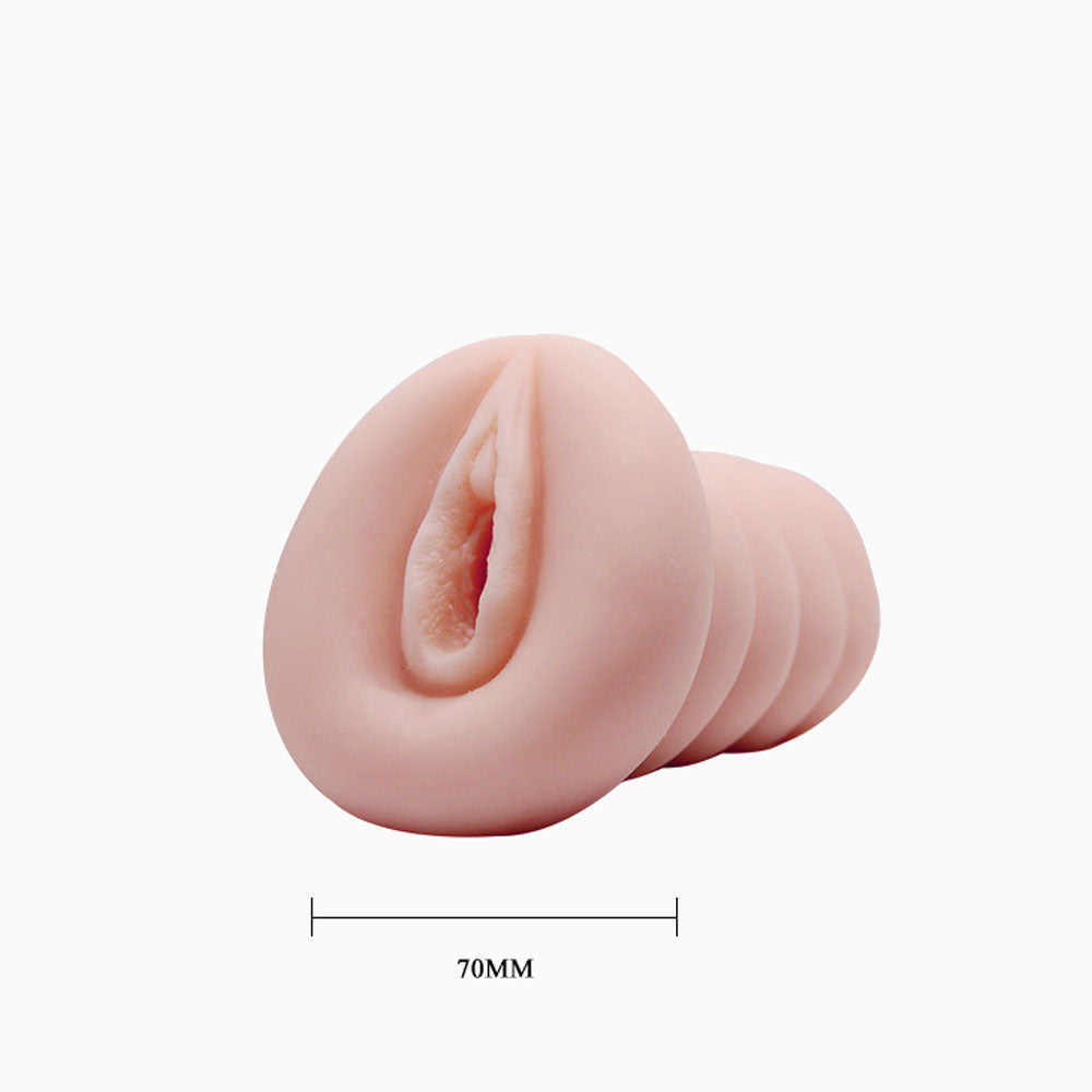 Pretty Love Crazy Bull Realistic Anime Girl 3D Vagina Masturbator - Beige